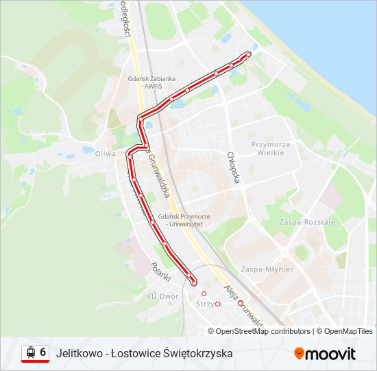 6 light rail Line Map