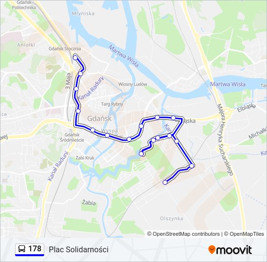 178 bus Line Map