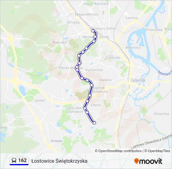 162 Bus Line Map