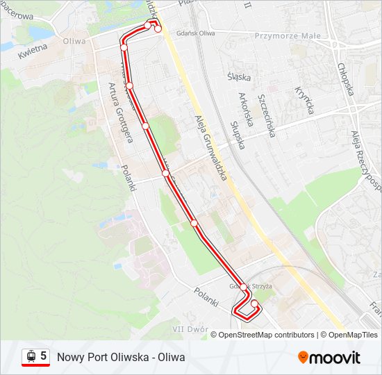 5 light rail Line Map