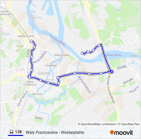 138 bus Line Map