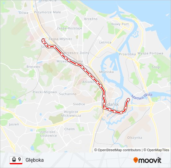 9 light rail Line Map