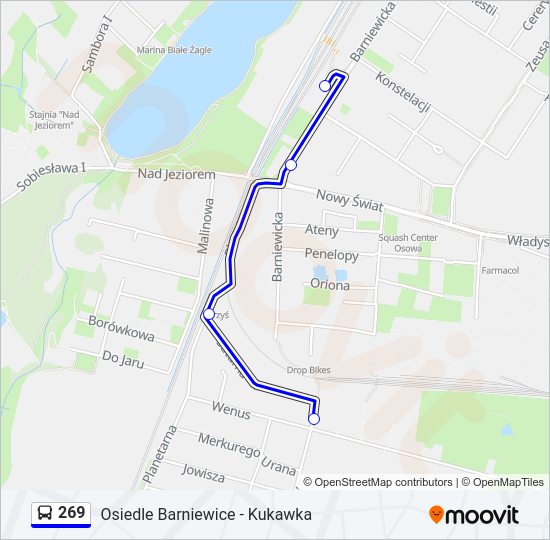 269 bus Line Map