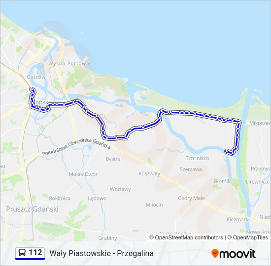 112 Bus Line Map