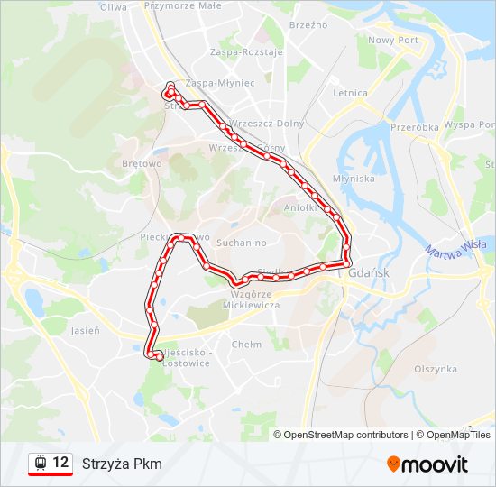 12 light rail Line Map