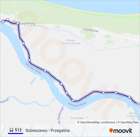 512 bus Line Map