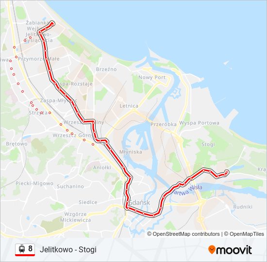 8 light rail Line Map