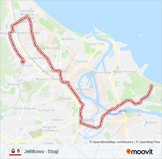 8 light rail Line Map