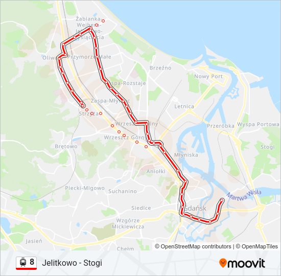 8 light rail Line Map