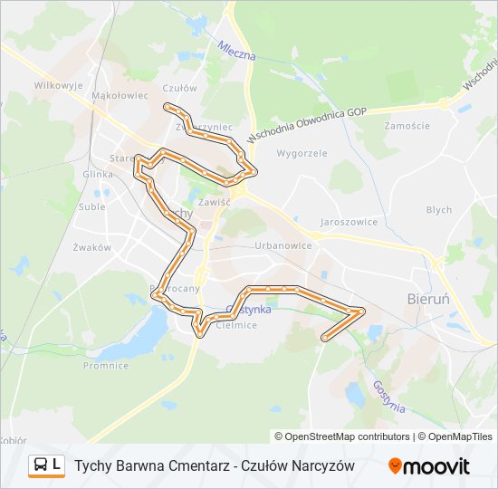 L bus Line Map