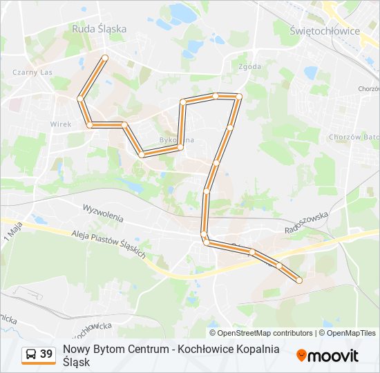 39 bus Line Map