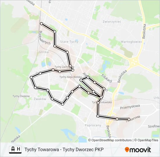 H Cable Car Line Map
