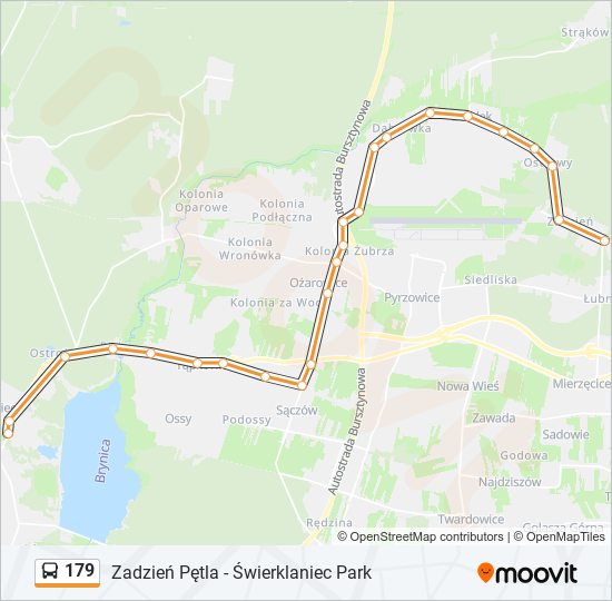 179 bus Line Map