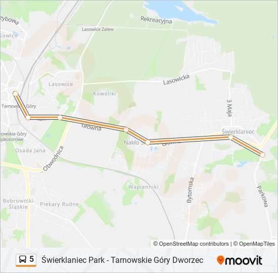 5 bus Line Map