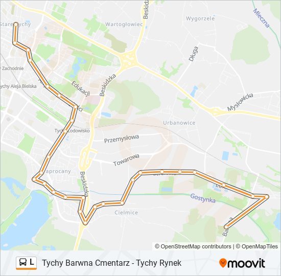 L bus Line Map