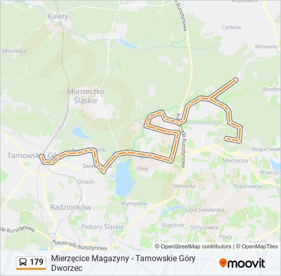 179 bus Line Map