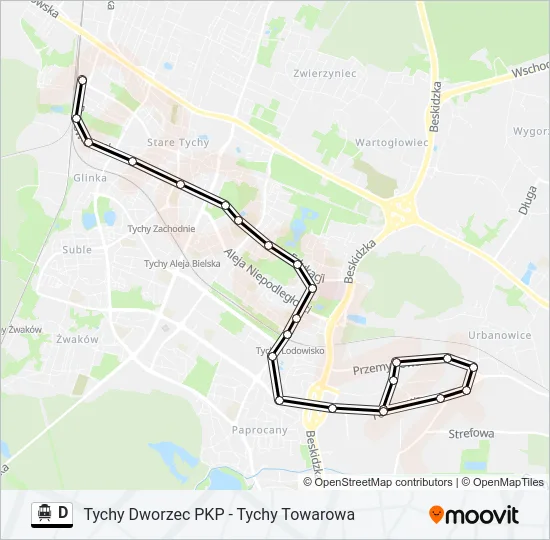 D Cable Car Line Map