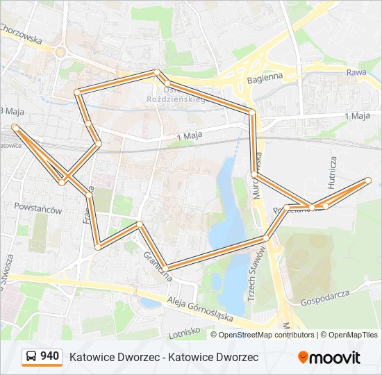 940 bus Line Map