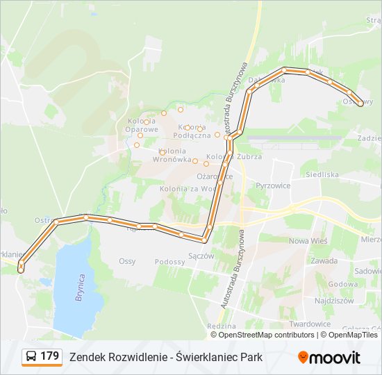 179 bus Line Map