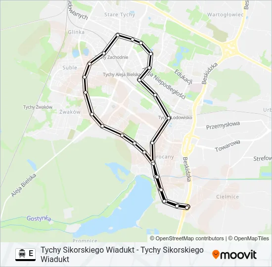 E Cable Car Line Map