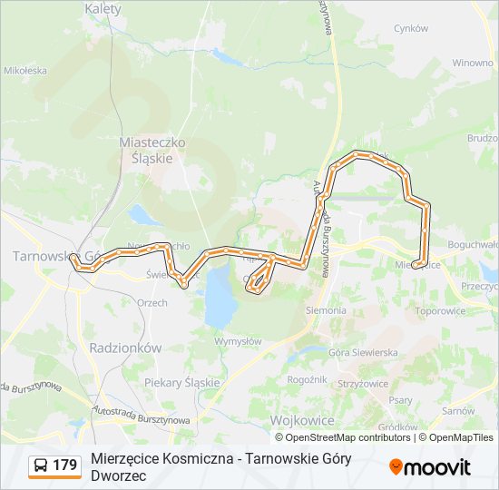 179 bus Line Map