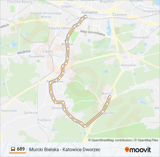 689 bus Line Map