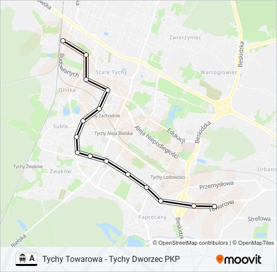 A cable car Line Map