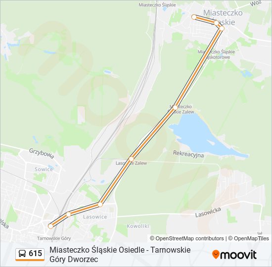 615 bus Line Map