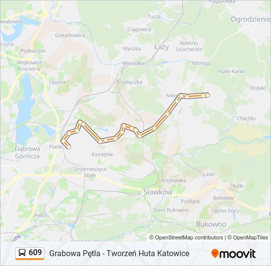 609 bus Line Map