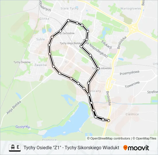 E Cable Car Line Map