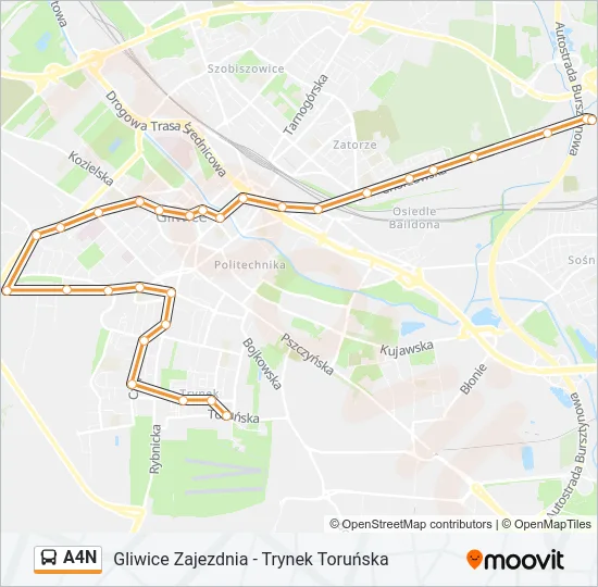 A4N Bus Line Map