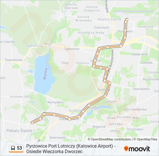 53 bus Line Map