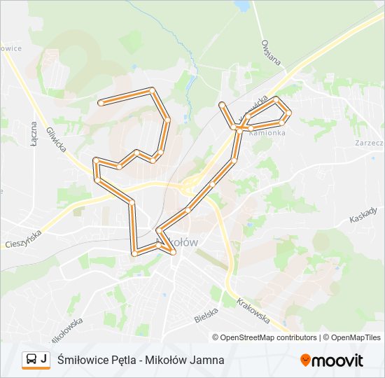 J bus Line Map