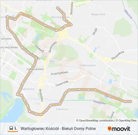 L bus Line Map