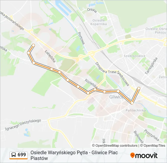 699 Bus Line Map