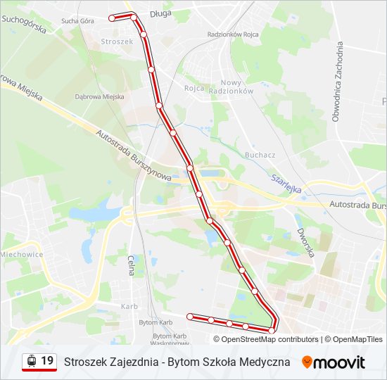 19 light rail Line Map