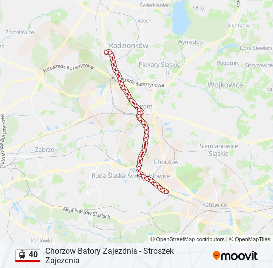 40 light rail Line Map