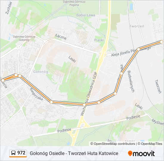 972 bus Line Map