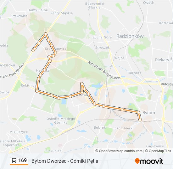 169 bus Line Map