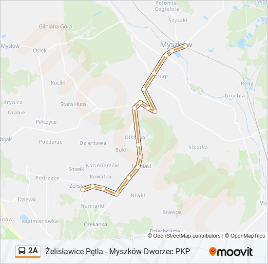 2A bus Line Map