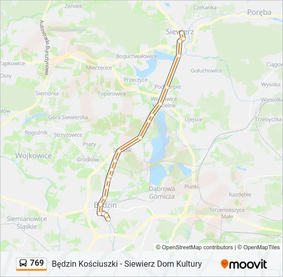 769 Bus Line Map