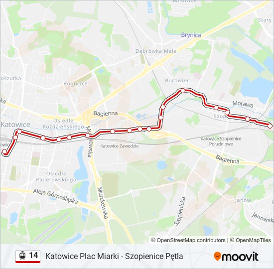 14 light rail Line Map