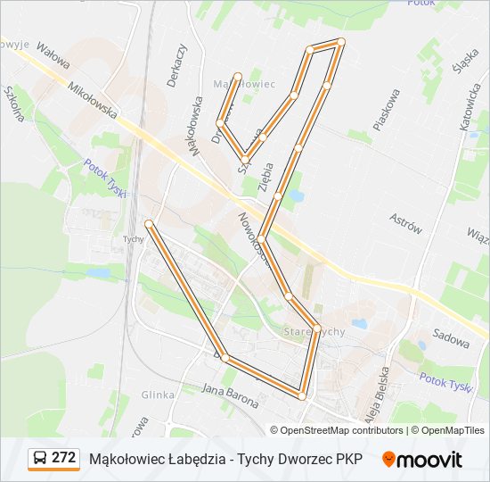 272 bus Line Map