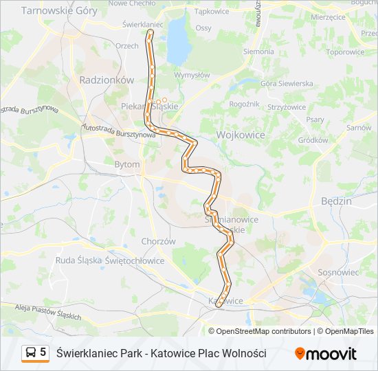 5 bus Line Map