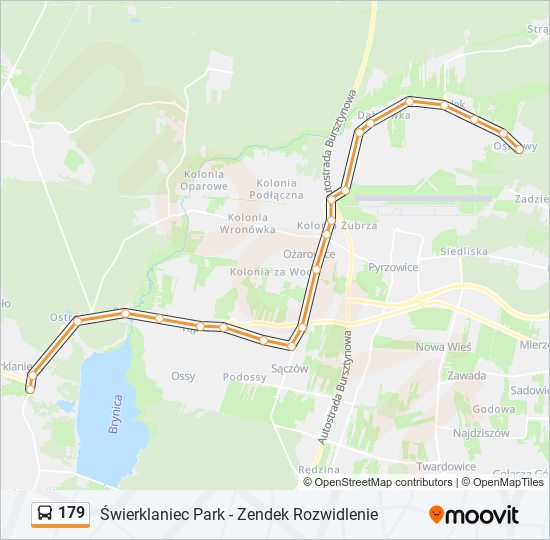 179 bus Line Map