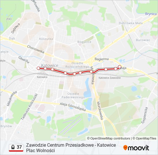 37 light rail Line Map