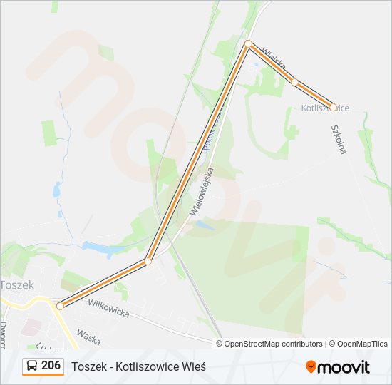 206 bus Line Map