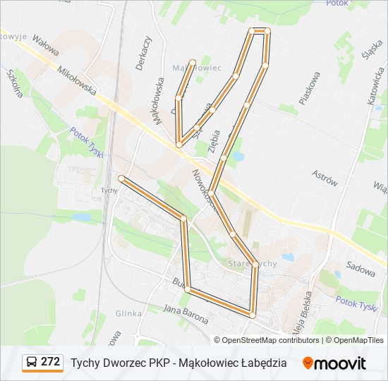 272 bus Line Map