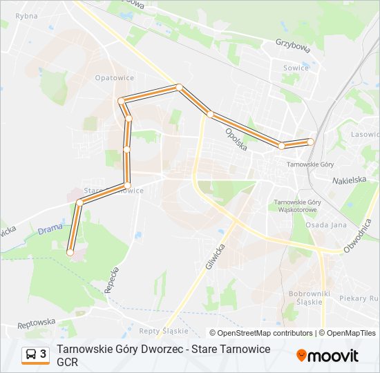 3 bus Line Map