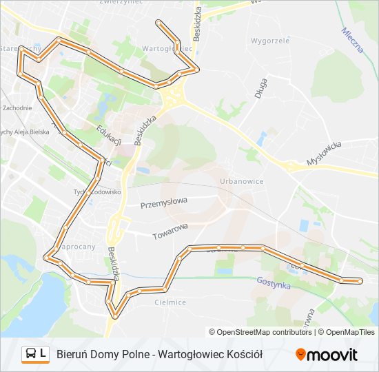 L bus Line Map